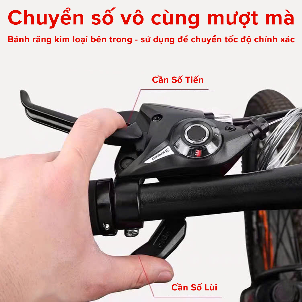 Mô tả Bộ Tay Đề Tay Phanh Líp Xe Đạp Amalife Bấm Tốc Độ 3x7 Speed Và 3x8 Speed Shimano1 - 8
