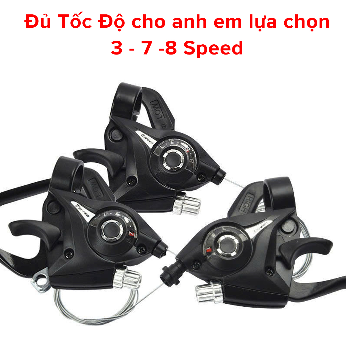 Mô tả Bộ Tay Đề Tay Phanh Líp Xe Đạp Amalife Bấm Tốc Độ 3x7 Speed Và 3x8 Speed Shimano1 - 9