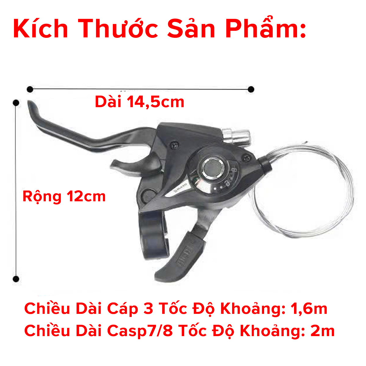 Mô tả Bộ Tay Đề Tay Phanh Líp Xe Đạp Amalife Bấm Tốc Độ 3x7 Speed Và 3x8 Speed Shimano1 - 5