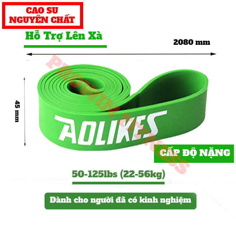Mô tả Dây Kháng Lực Powerband Aolikes Tập Chân Mông Vai Lưng Cao Su Cao Cấp - 8