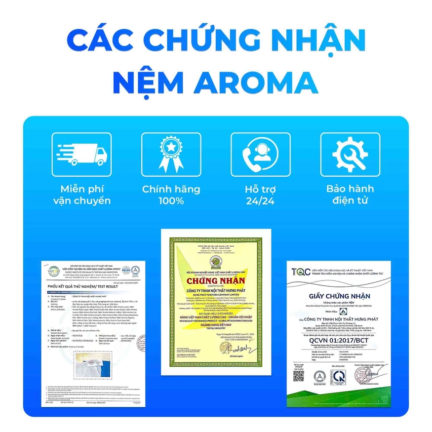 Cam kết từ Aroma Mattress