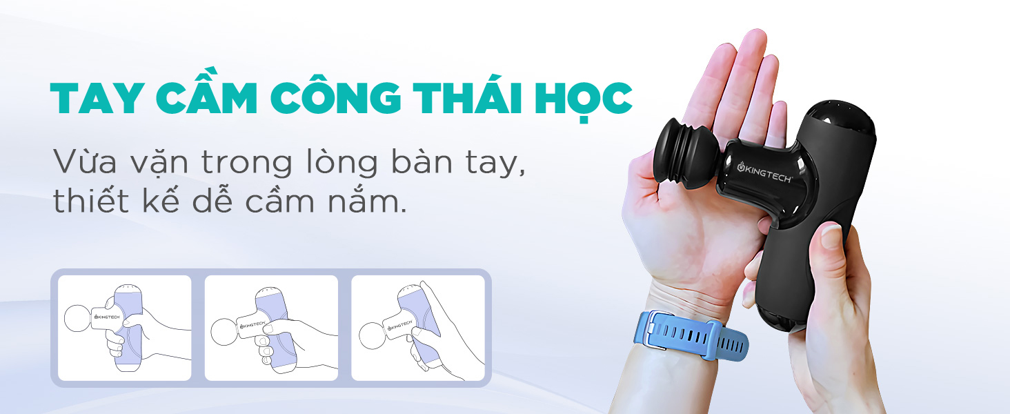 Mô tả Quà Tặng Cao Cấp - Máy Massage Cầm Tay Mini KINGTECH A1, Nhỏ Gọn Hỗ Trợ Mát Xa Chuyên Sâu, Giảm Đau Cơ, Cứng Khớp - 10
