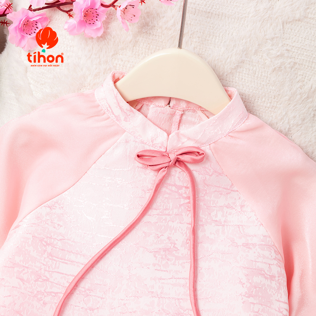 Tay phồng áo dài bé gái TIHON