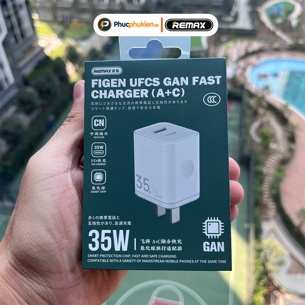 Mô tả Củ sạc nhanh 35w Remax U161 2 cổng sạc đầy 60% pin 30 phút cho 16 seris trở xuống - Phúc Phụ Kiện - 5
