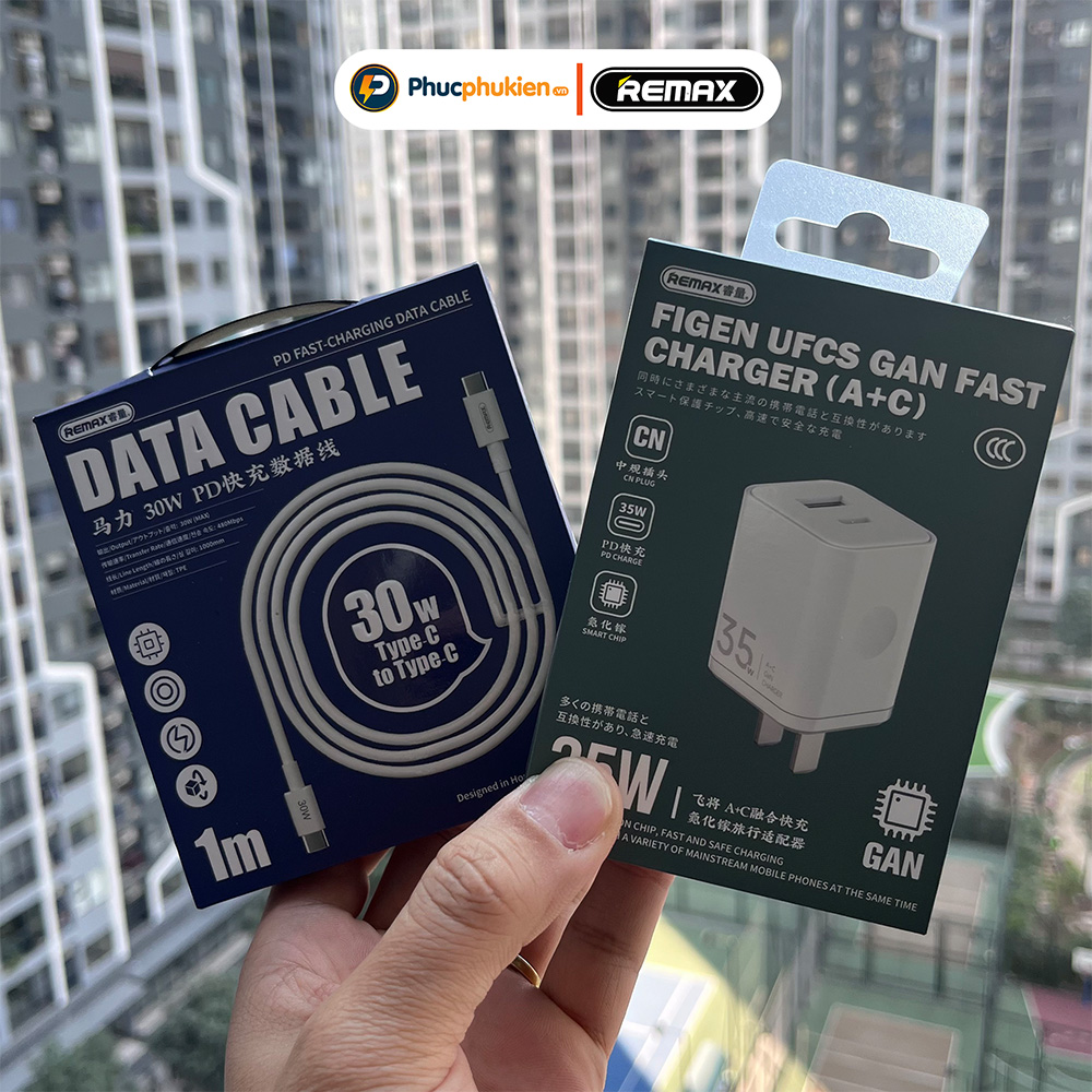 Mô tả Củ sạc nhanh 35w Remax U161 2 cổng sạc đầy 60% pin 30 phút cho 16 seris trở xuống - Phúc Phụ Kiện - 7