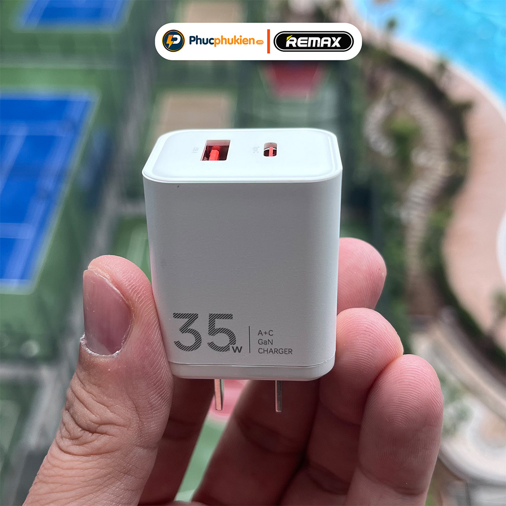 Mô tả Củ sạc nhanh 35w Remax U161 2 cổng sạc đầy 60% pin 30 phút cho 16 seris trở xuống - Phúc Phụ Kiện - 2