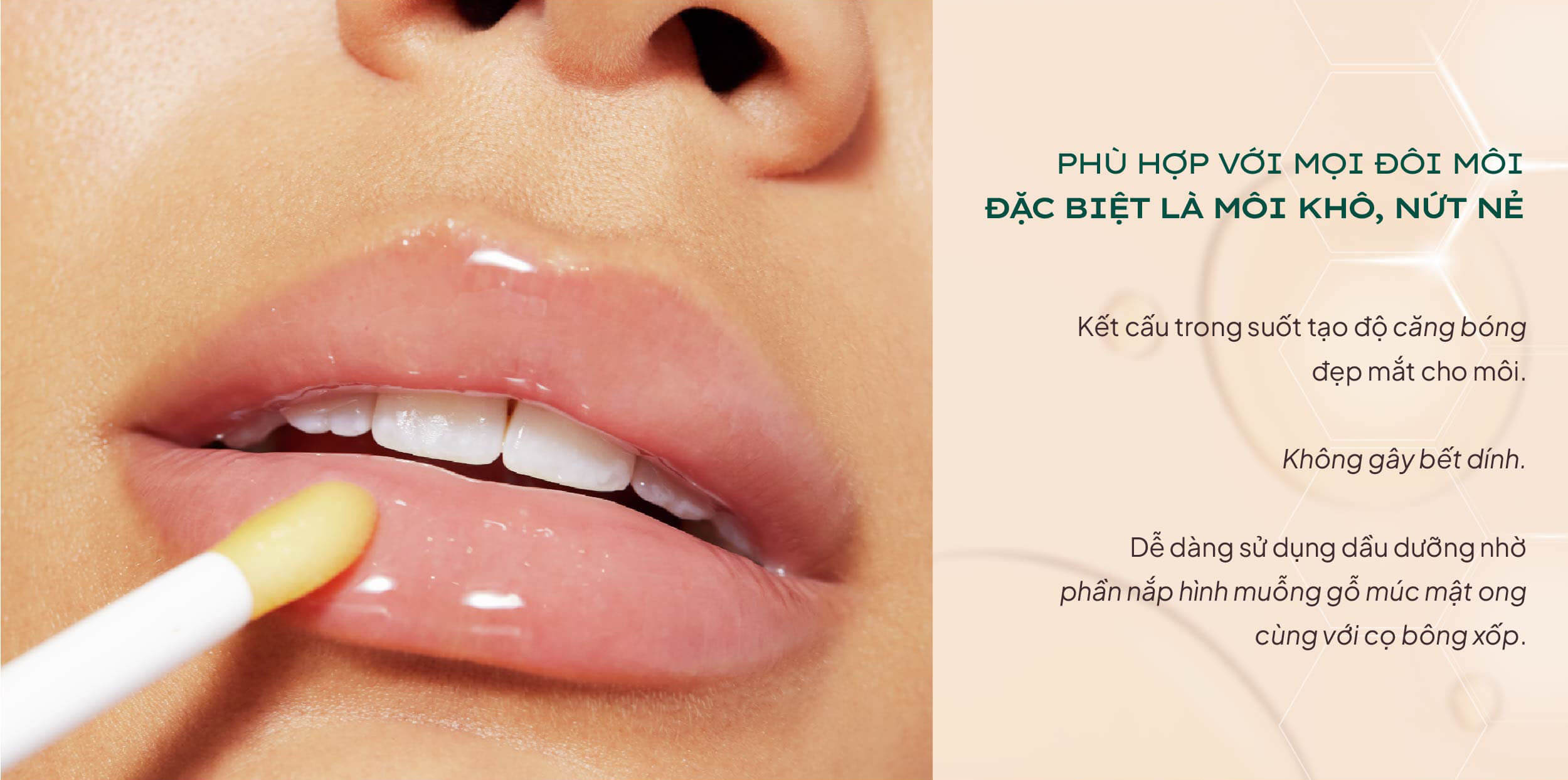 Mô tả Dầu dưỡng môi Nuxe Rêve de Miel Honey Lip Care 10ml - 2