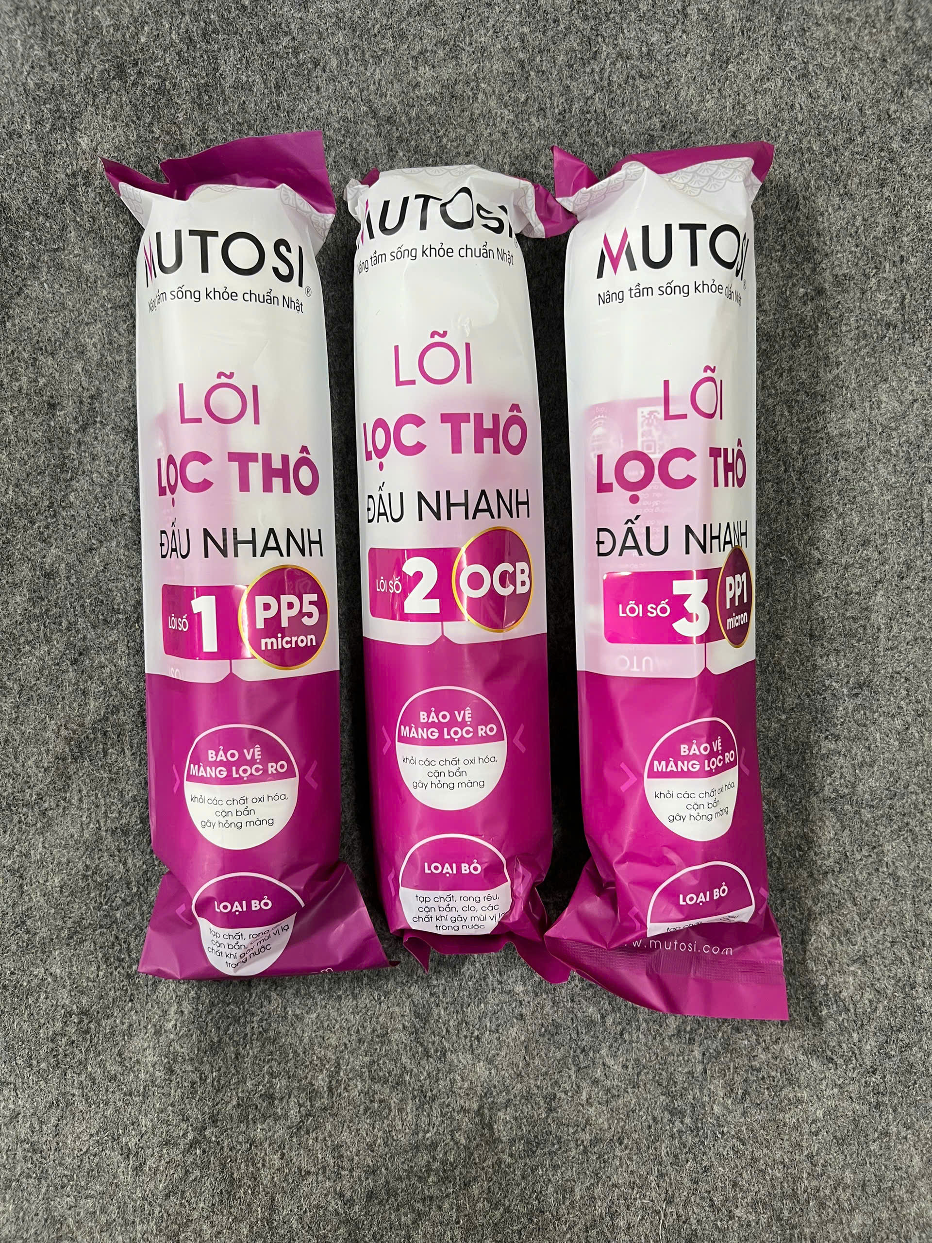 Mô tả Bộ 3 lõi đúc cắm nhanh Mutosi số 1 2 3 - Hàng Chính Hãng dành cho máy Mutosi, Sunhouse, Kangaroo,... - 1
