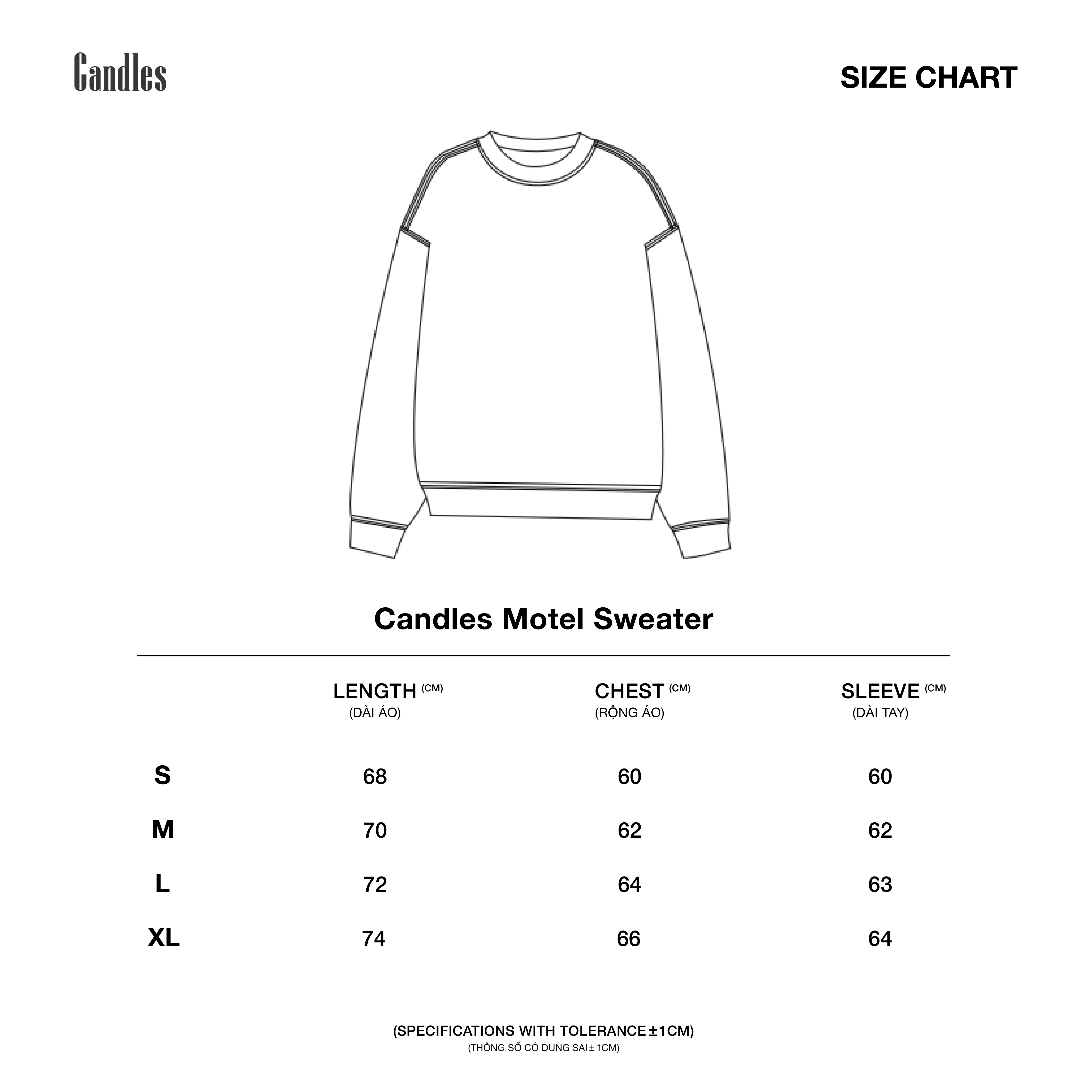 Mô tả Áo Nỉ Candles Motel Sweater Oversize Unisex - 6