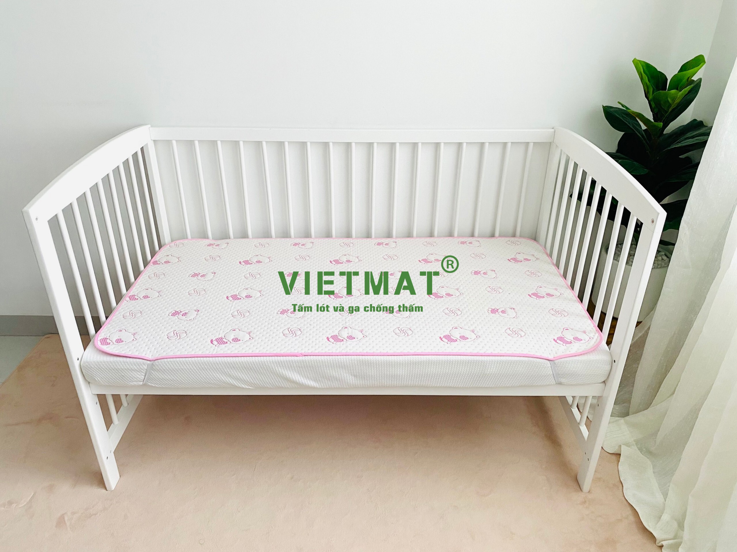 Mô tả Tấm lót chống thấm cho bé VIETMAT đủ size, thoáng mát và hút nước tốt, không hầm bí - 1