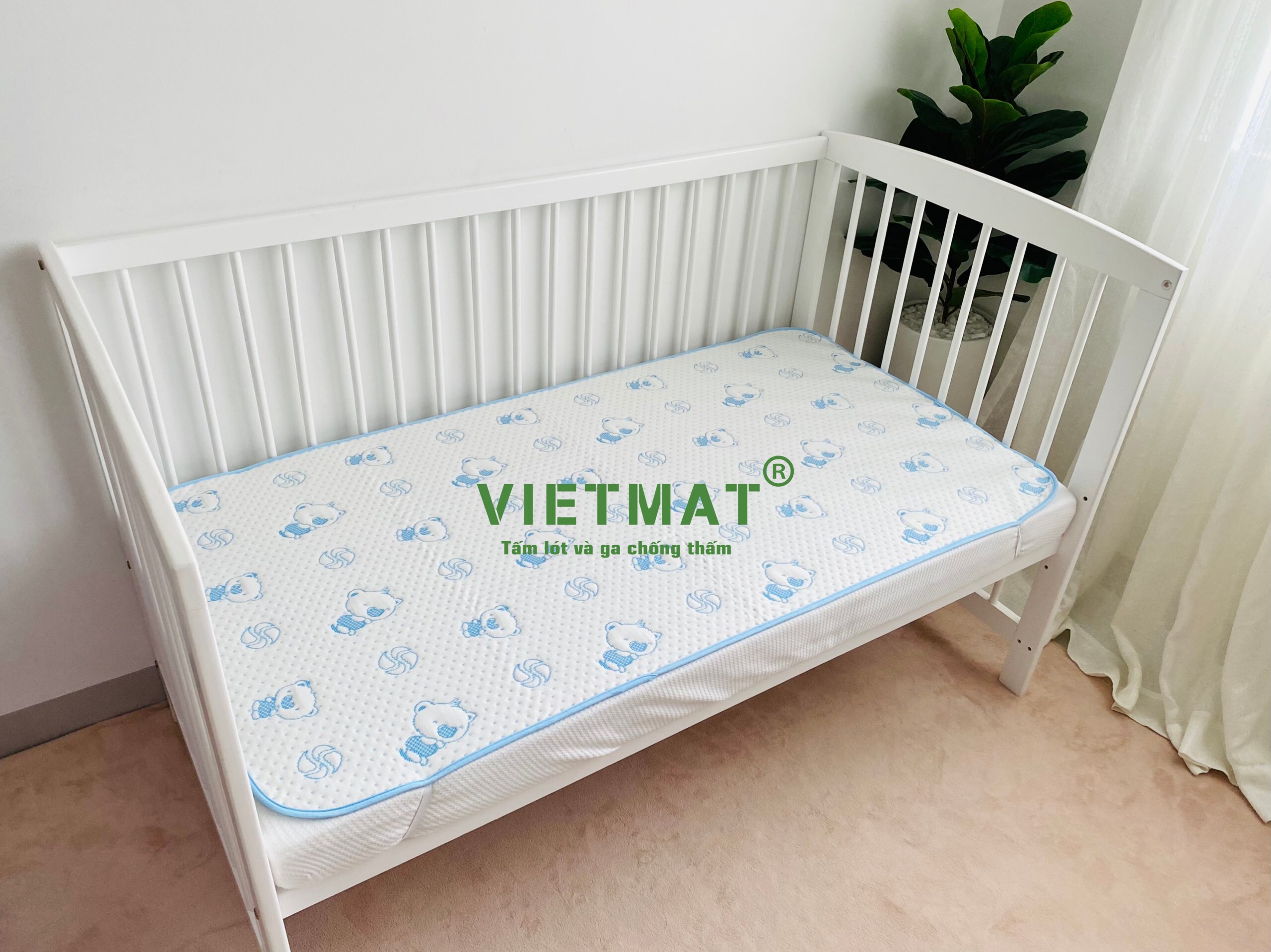 Mô tả Tấm lót chống thấm cho bé VIETMAT đủ size, thoáng mát và hút nước tốt, không hầm bí - 2