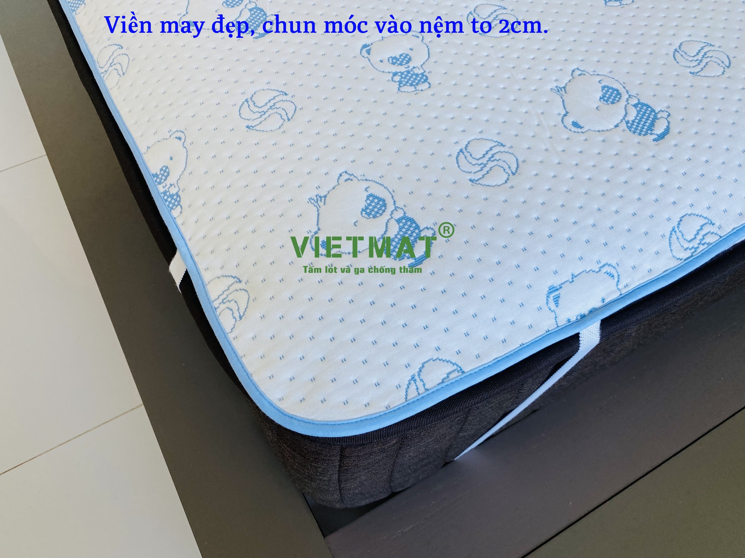 Mô tả Tấm lót chống thấm cho bé VIETMAT đủ size, thoáng mát và hút nước tốt, không hầm bí - 4