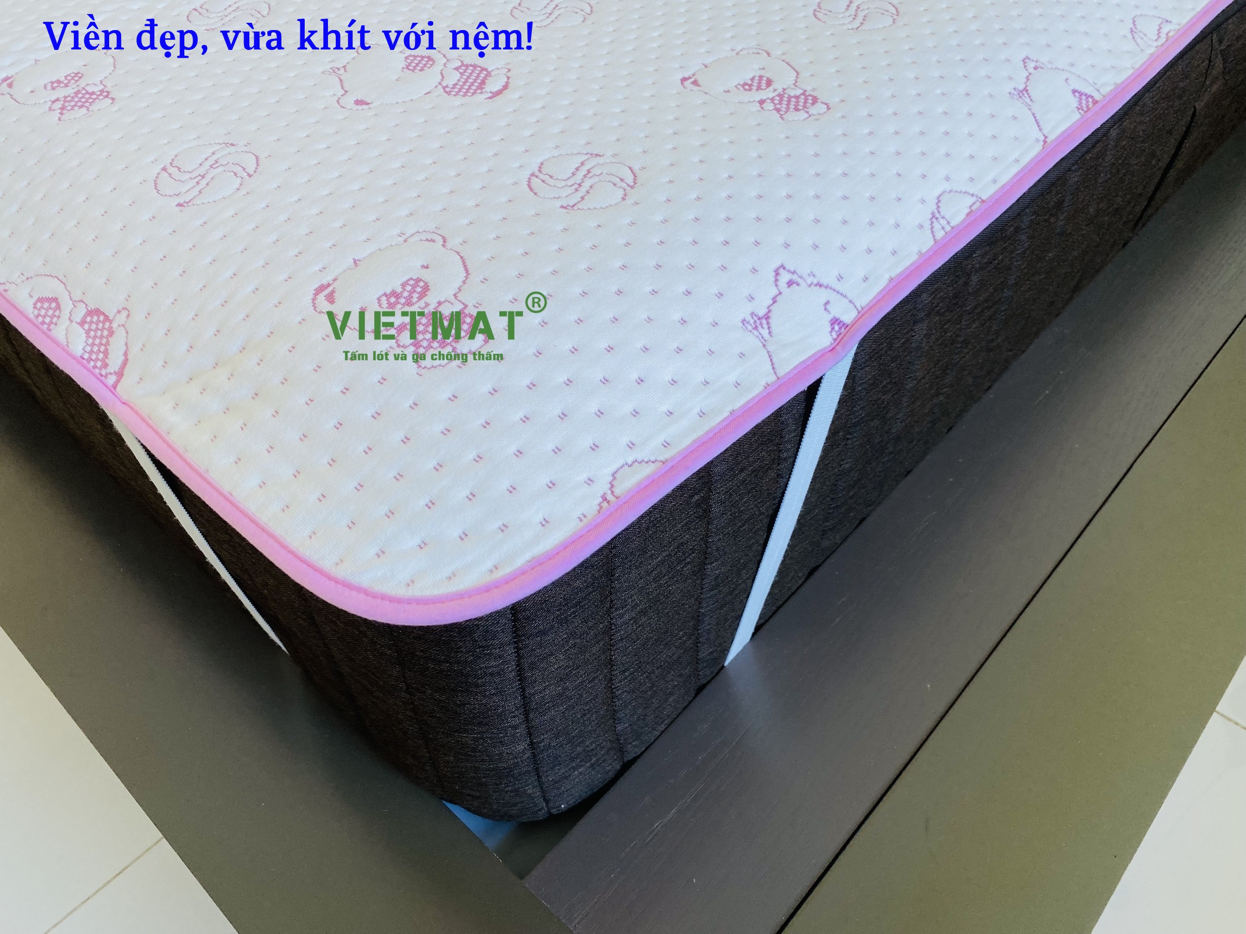 Mô tả Tấm lót chống thấm cho bé VIETMAT đủ size, thoáng mát và hút nước tốt, không hầm bí - 6