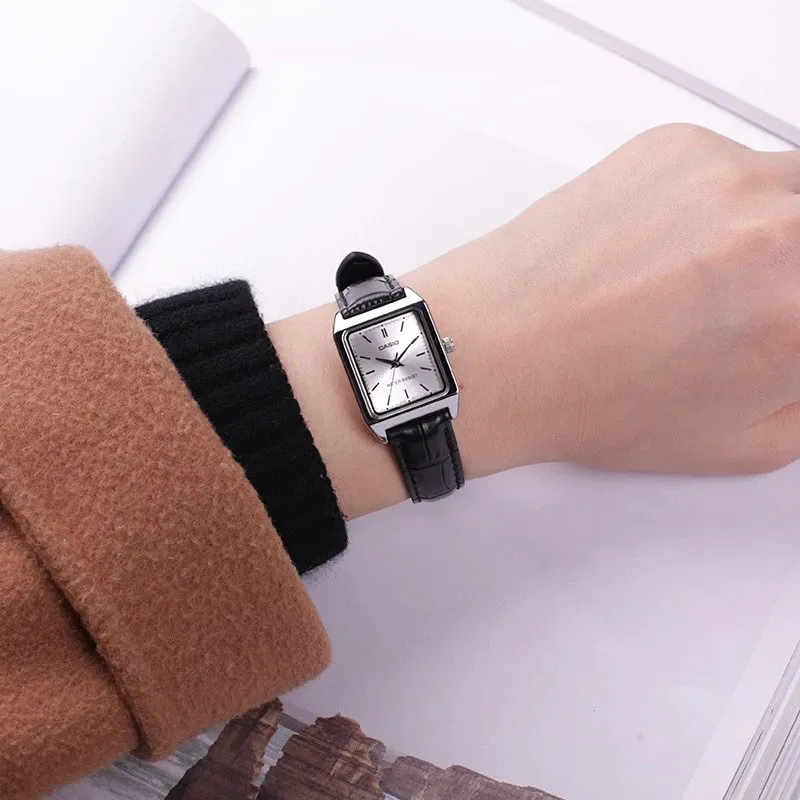 Mô tả Đồng Hồ Casio Nữ LTP-V007L-7E1UDF Mặt Vuông Dây Da Chính Hãng - 2