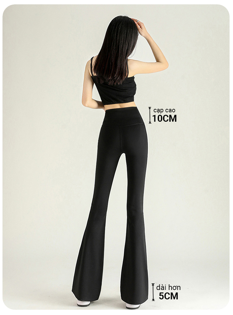 Quần ống loe nữ cạp cao YOUMINT