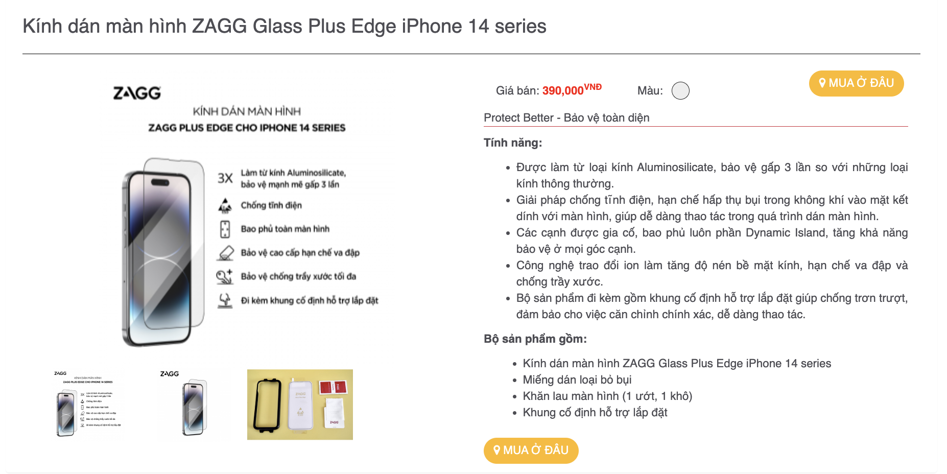 Mô tả Kính cường lực trong suốt, nhạy và rõ nét 100% | Bảo vệ mắt ASX | Khay tự dán đi kèm - 4