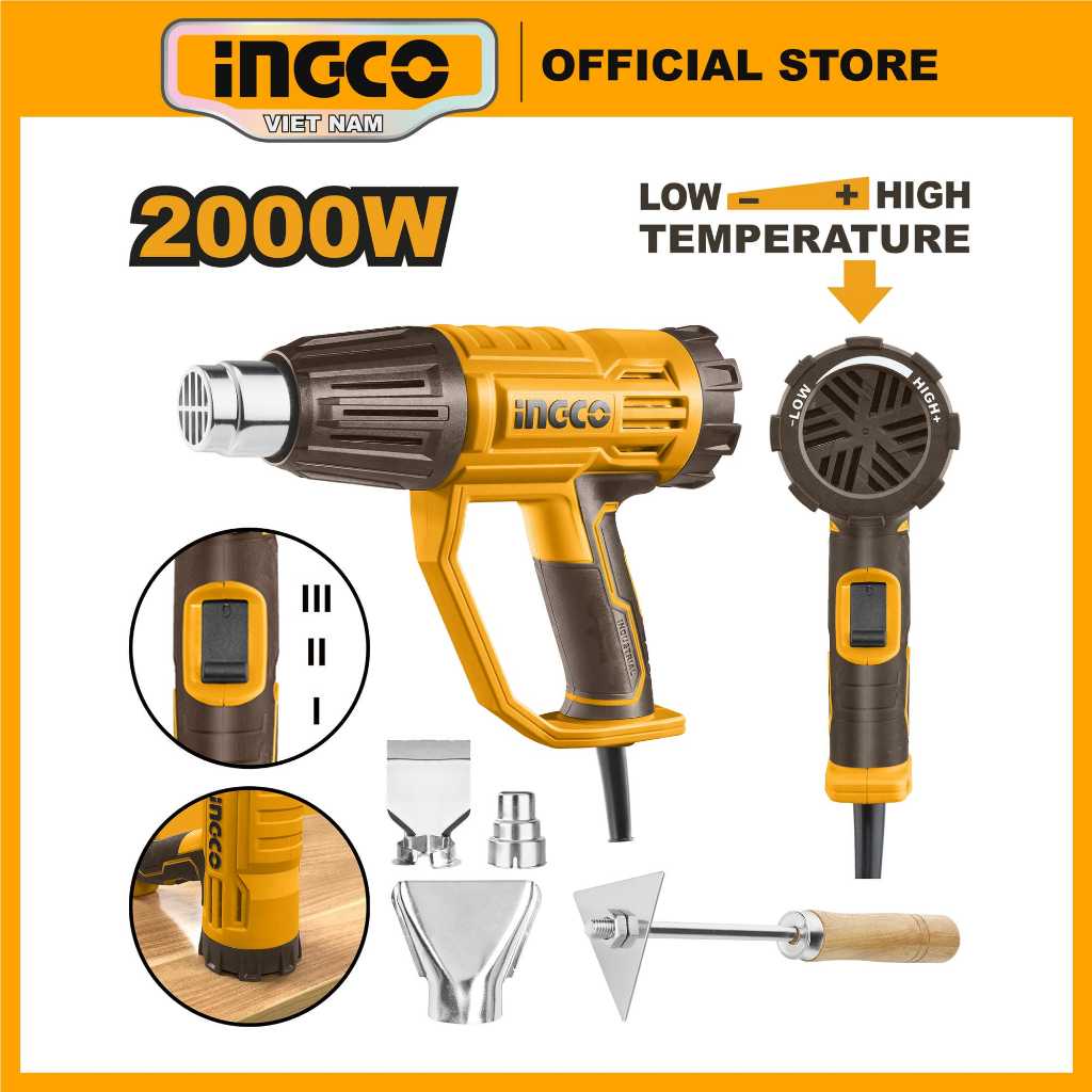 Máy thổi nhiệt INGCO HG200047