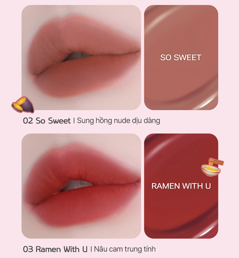 Mô tả Son tint lì Bbia Air Fit Tint (4g) - 4