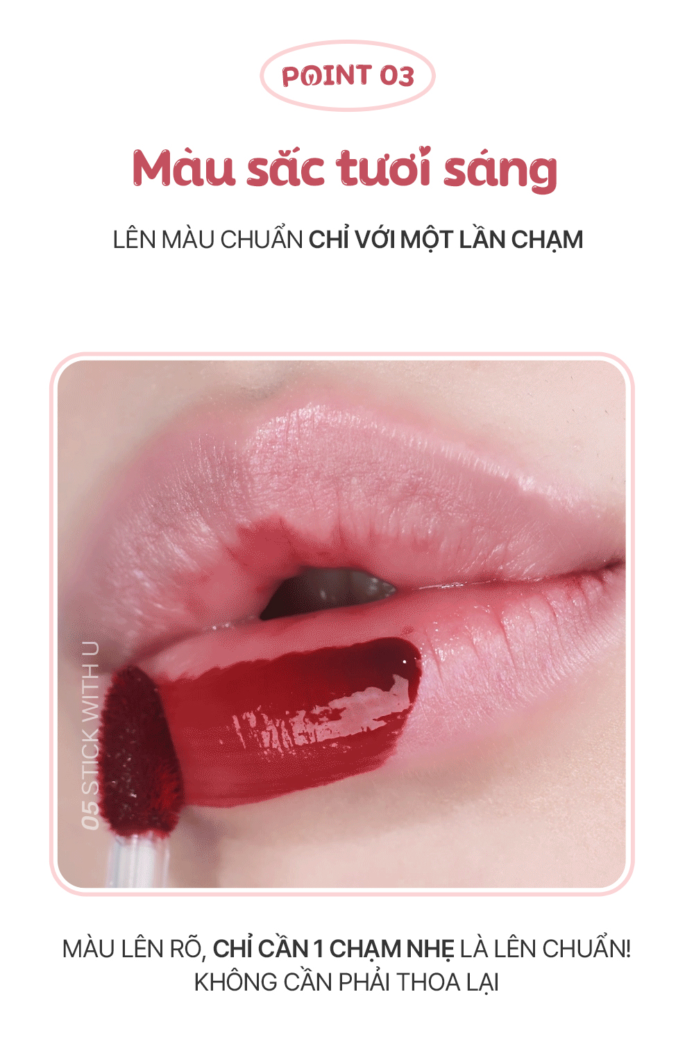 Mô tả Son tint lì Bbia Air Fit Tint (4g) - 10