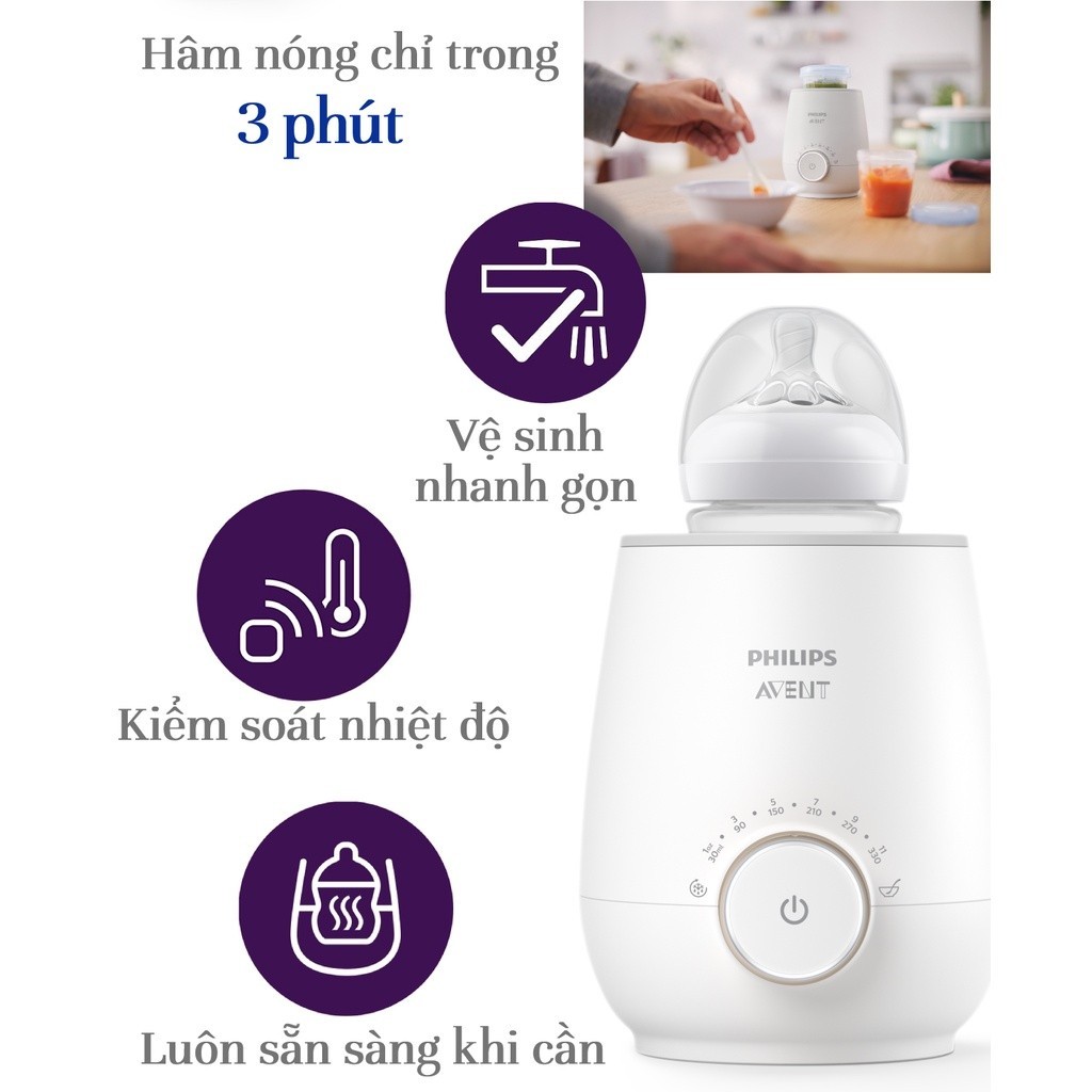 Mô tả Philips Avent Máy Hâm Sữa Và Thức Ăn Siêu Tốc Bằng Điện - 2
