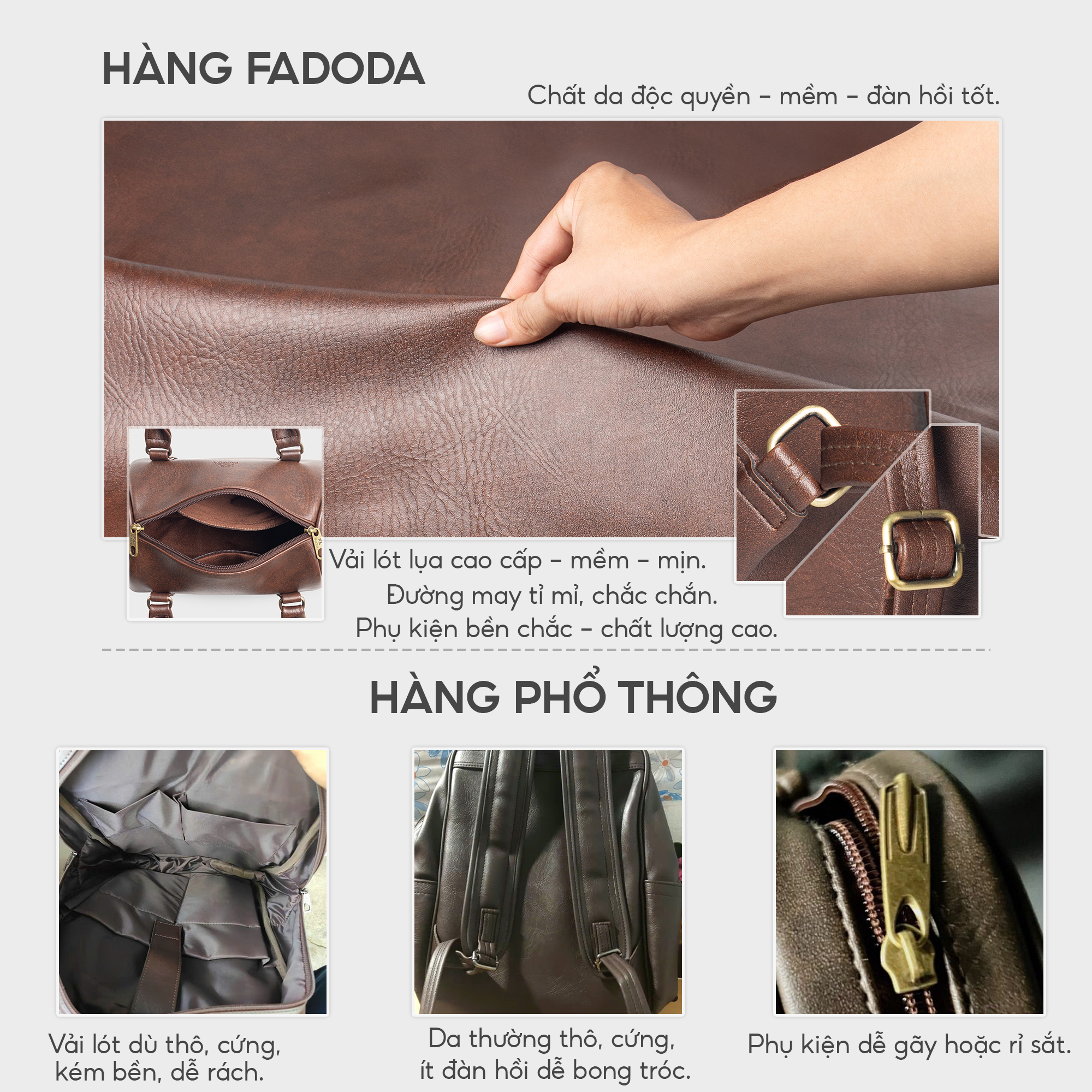 Mô tả Túi trống mini đeo chéo thời trang Fadoda FTR1 - 9