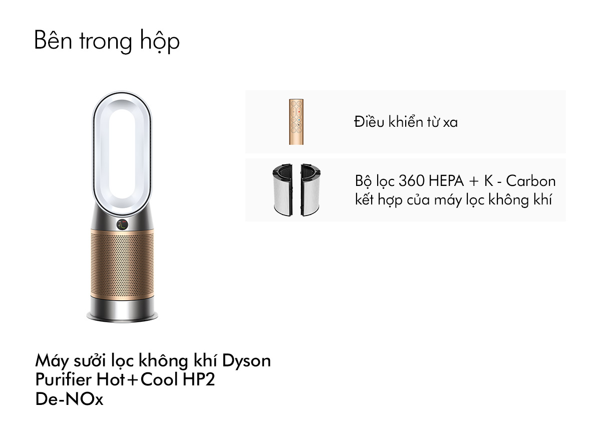 Mô tả Máy lọc không khí Dyson Purifier Hot+Cool HP02 / HP12 De-NOx - 2