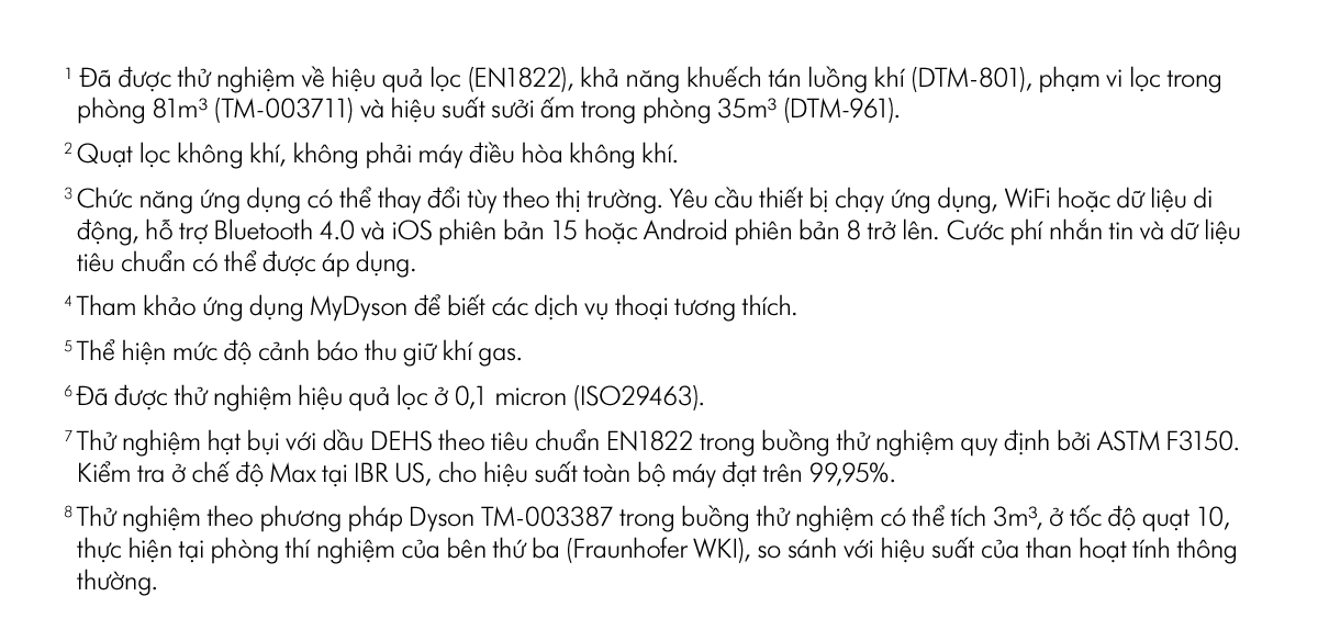 Mô tả Máy lọc không khí Dyson Purifier Hot+Cool HP02 / HP12 De-NOx - 12