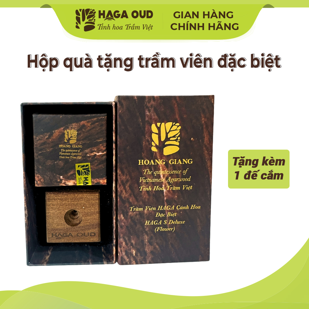 Mô tả Hộp Quà Tặng Trầm Hương Haga sang trọng - TẶNG KÈM ĐẾ CẮM, nhiều mẫu lựa chọn - 4