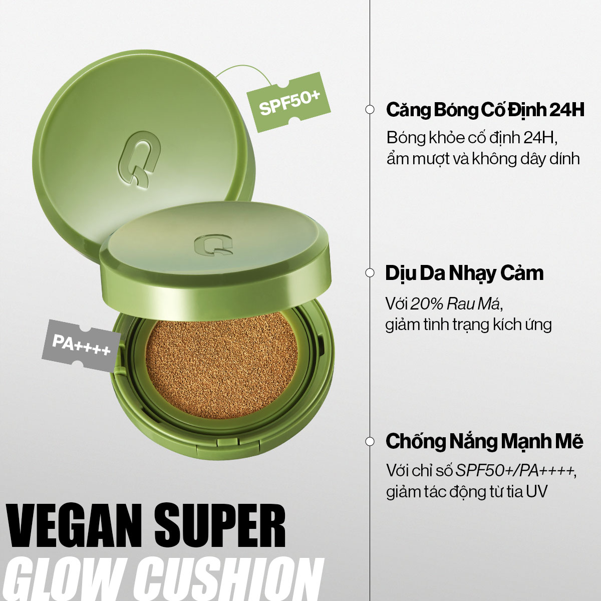 Mô tả Combo Glamrr Q Cushion &  Xịt Khóa Nền Cố Định Glamrr Q Vegan Super Stay Makeup Fixer 50ml - 5