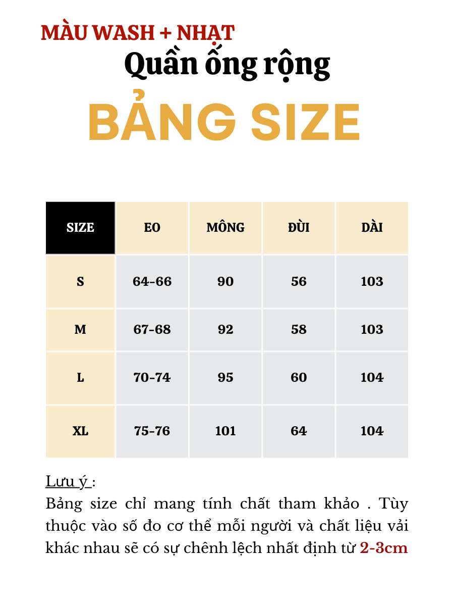 Mô tả Quần jean ống rộng nữ WASH màu cao cấp TiQi Jeans B2-320 - 2