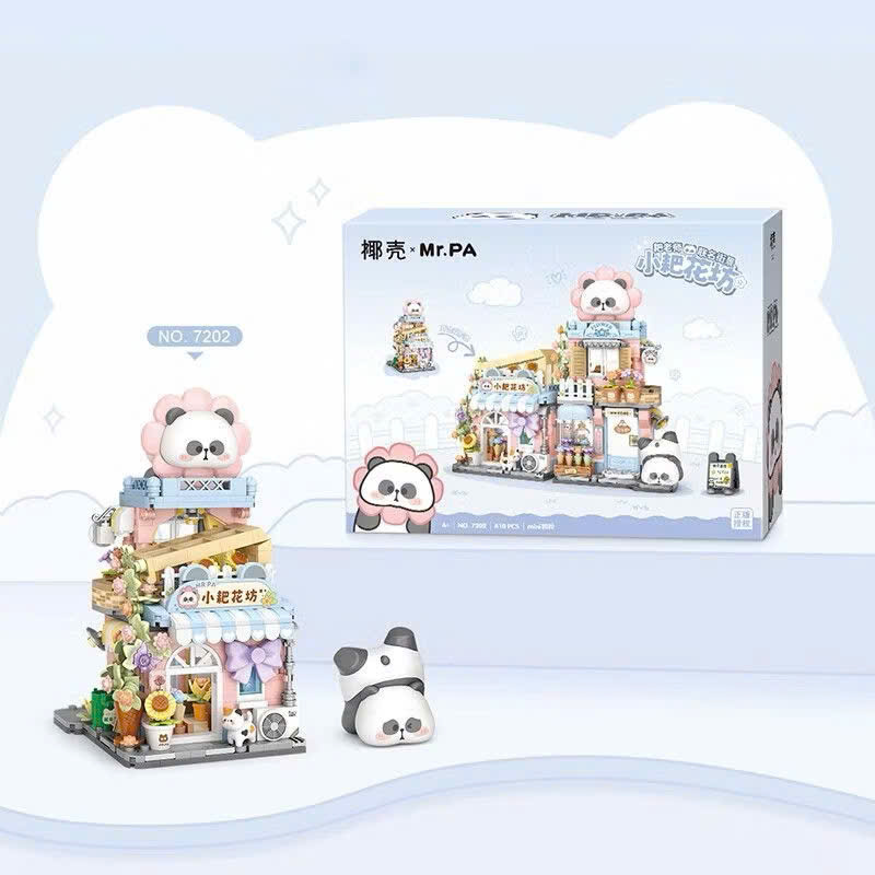 Mô tả Đồ chơi lắp ráp khối xây dựng LOZ mini Mô Hình Cửa hàng Panda 7201-7202 - 4