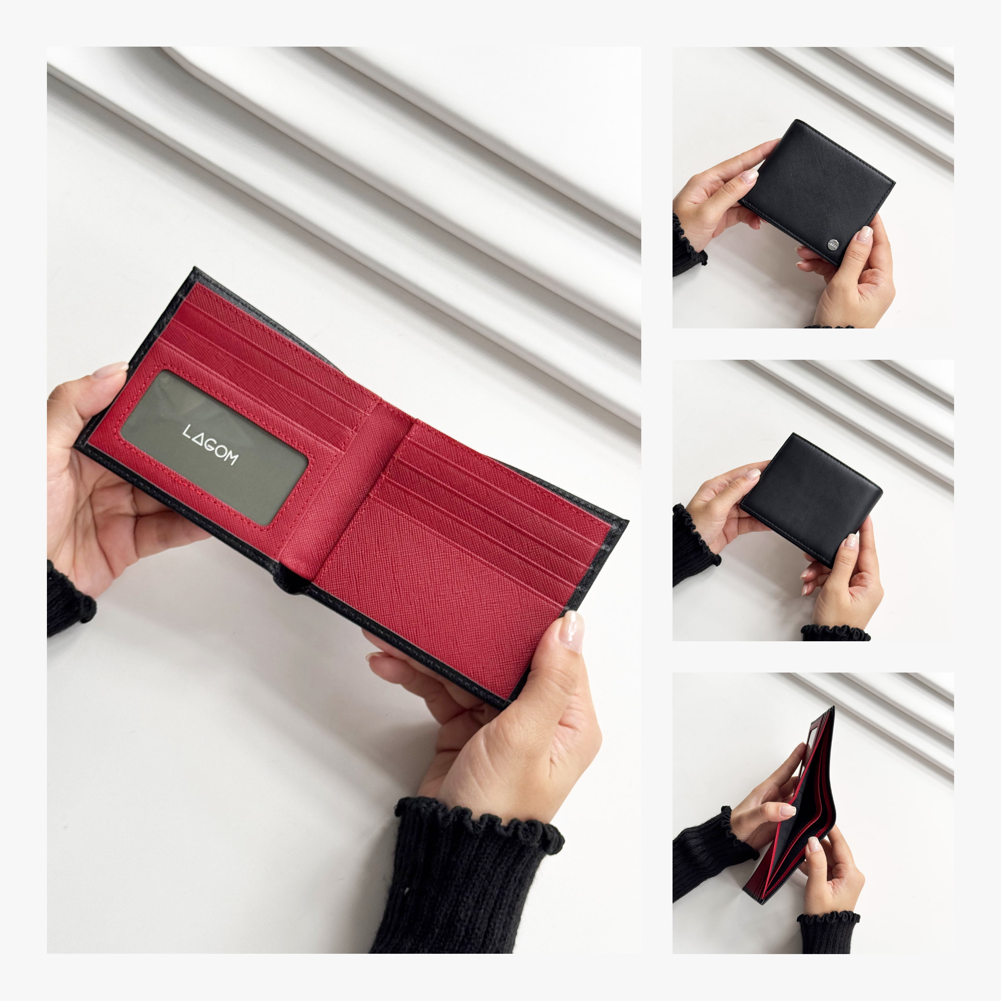 Ví nam Da Thật LAGOM Forest Bifold - Các màu