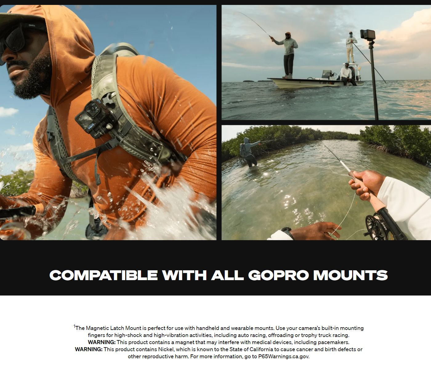 Mô tả GoPro Magnetic Latch Mount - Ngàm khóa từ tính dành cho GoPro Hero13 Black - 2