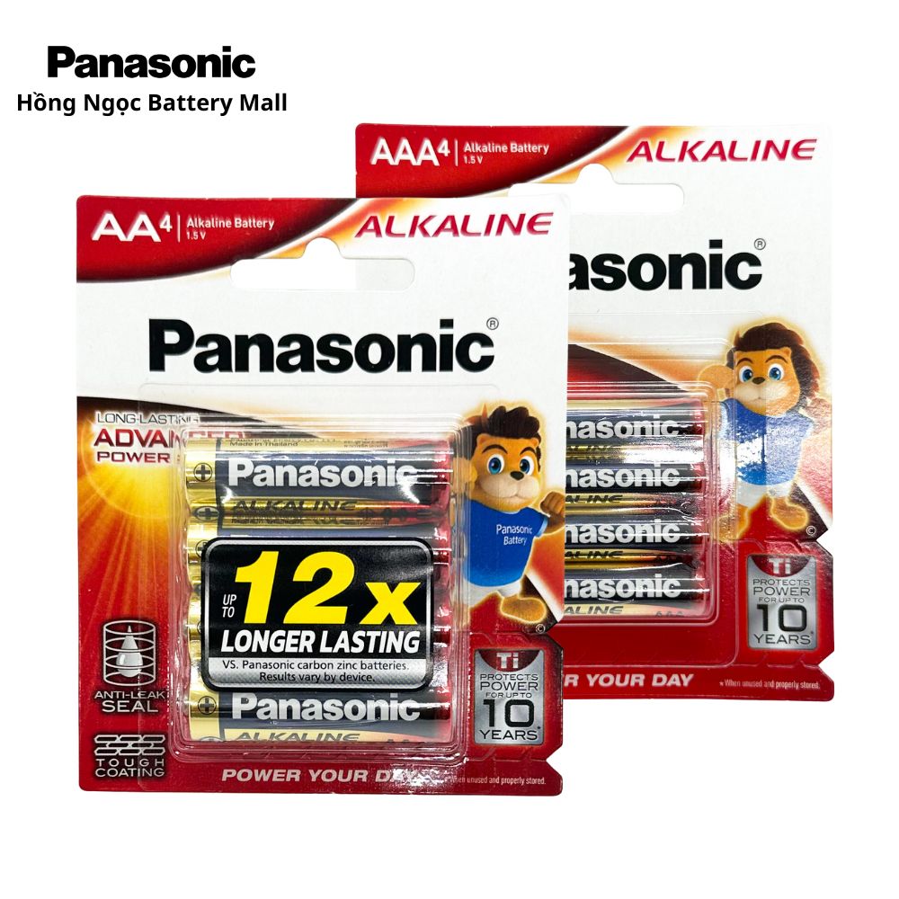 Vỉ 4 Viên Pin AA/AAA 1,5V Panasonic Alkaline Hàng Chính Hãng | Shopee ...