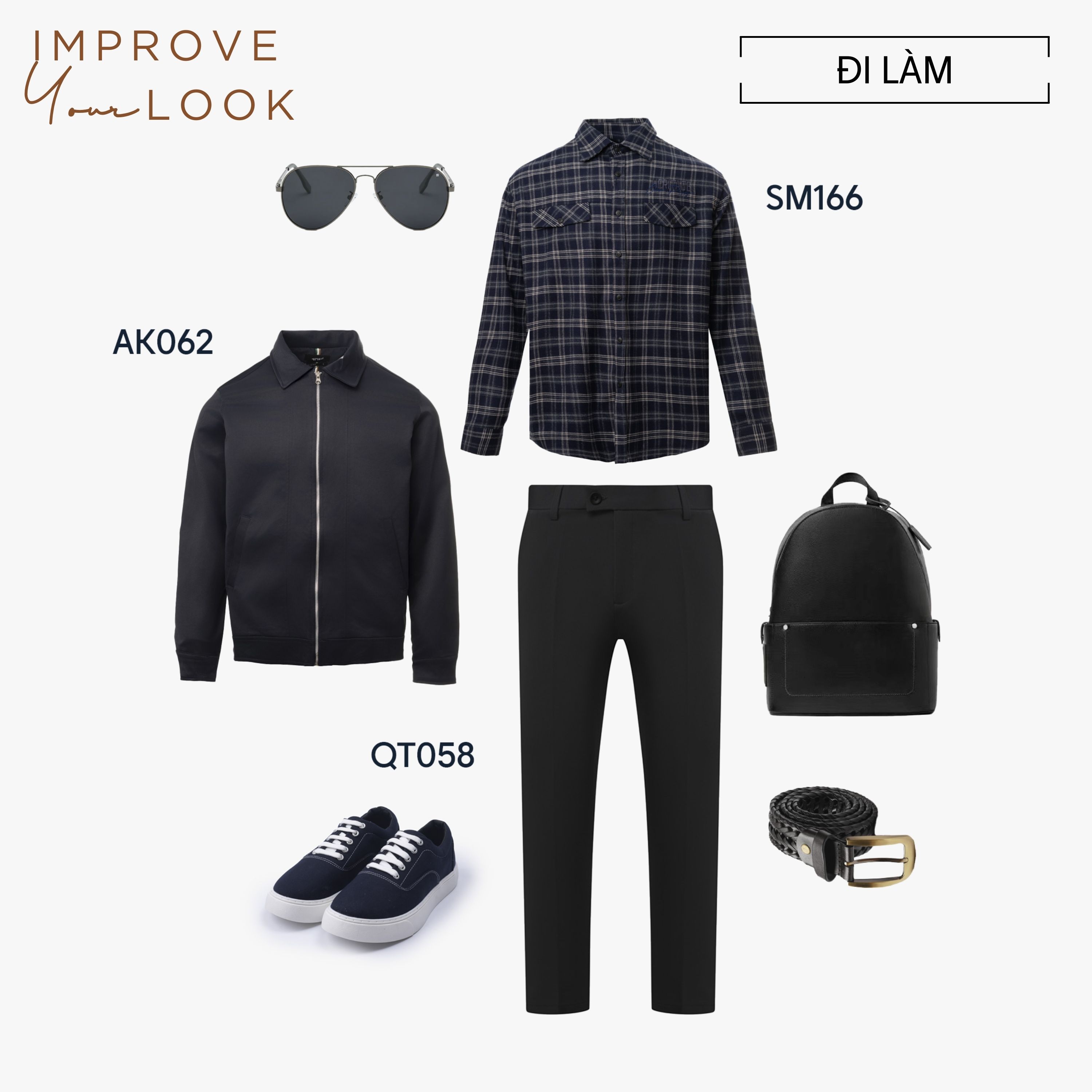Mô tả Quần tây âu nam co giãn 4MEN QT058 form slimfit Hàn Quốc ống ôm đẹp, vải cao cấp không nhăn, 3 màu đen, xám, xanh đen - 4
