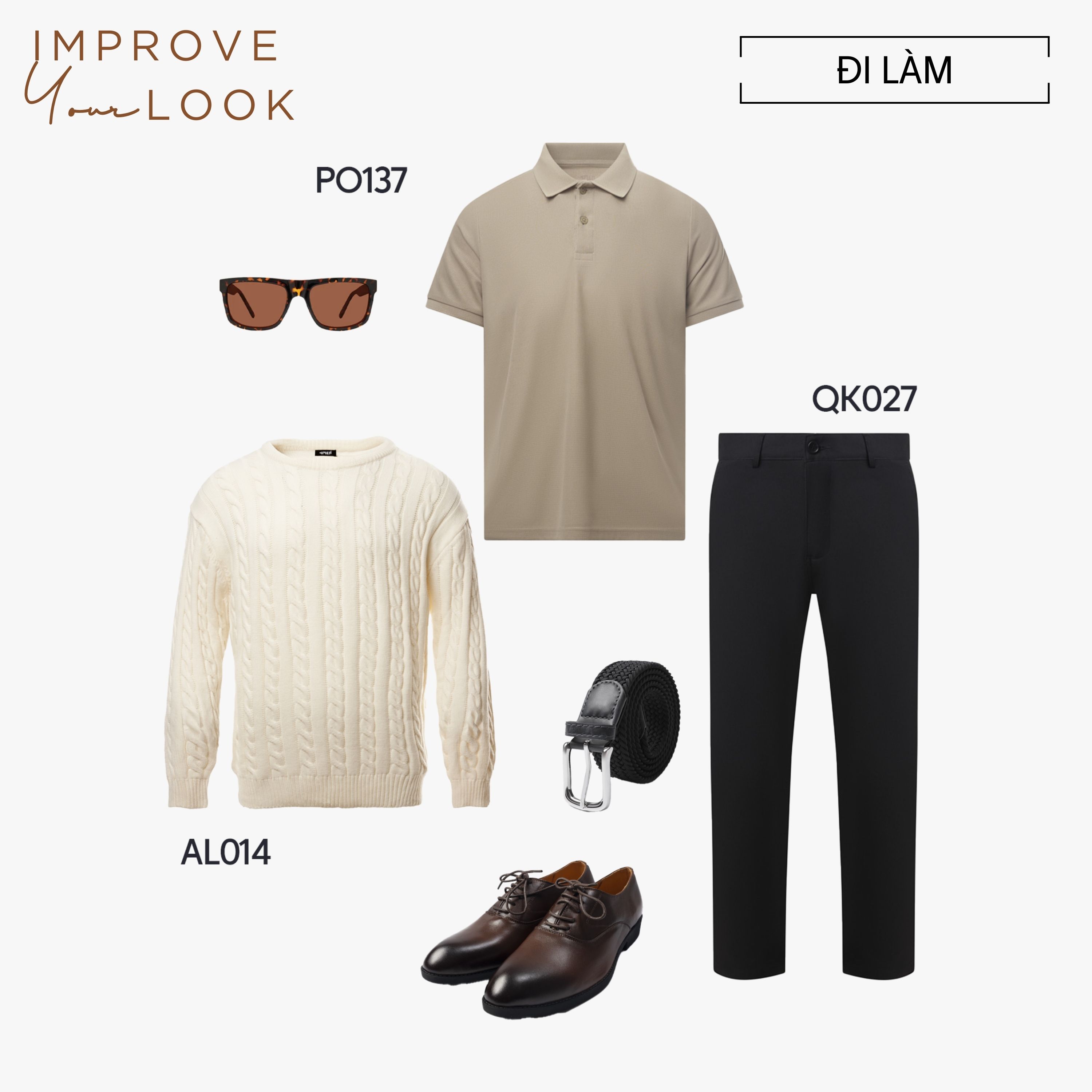 Mô tả Áo polo nam trơn basic 4MEN PO137 vải tổ ong thấm hút mồ hôi, thoáng mát, mềm chống nhăn, co giãn - 4