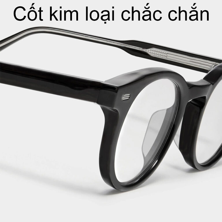 Mô tả Gọng kính cận thời trang nam nữ ANDU EYEWEAR dáng tròn chất liệu nhựa cốt kim loại 17178 - 9