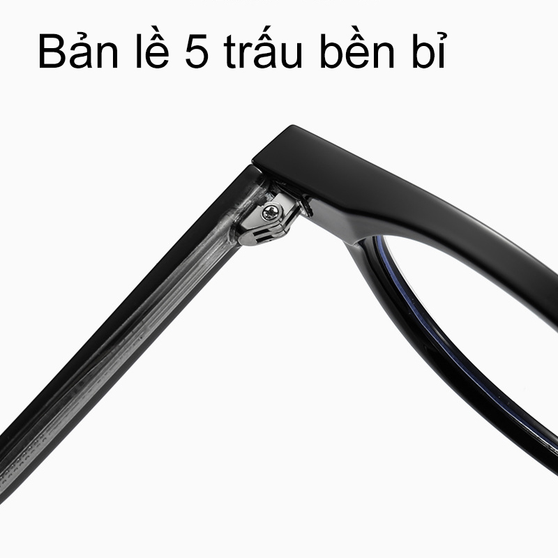 Mô tả Gọng kính cận thời trang nam nữ ANDU EYEWEAR dáng tròn chất liệu nhựa cốt kim loại 17178 - 10