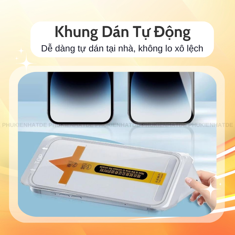 Cường lực iPhone KINGKONG tự hút bụi 14 Pro Max 18 pro 17Promax 16ProMax 15ProMax 14 13 12 11 15Plus Xr Xsmax tự dán – ảnh mô tả chi tiết 2