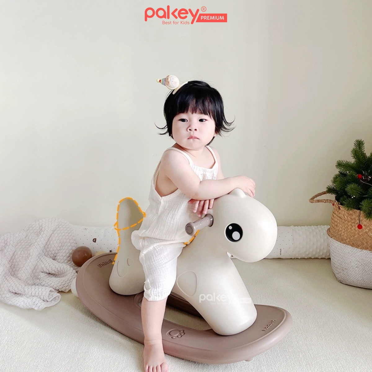 Mô tả Ngựa Bập Bênh Cho Bé Phong Cách Hàn Quốc, Bập Bênh Cho Bé Chống Lật, An Toàn Màu Sắc Dễ Thương RH01 - 4