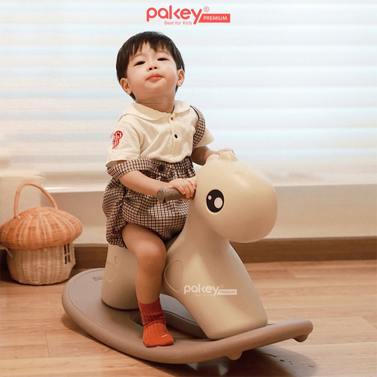 Mô tả Ngựa Bập Bênh Cho Bé Phong Cách Hàn Quốc, Bập Bênh Cho Bé Chống Lật, An Toàn Màu Sắc Dễ Thương RH01 - 6