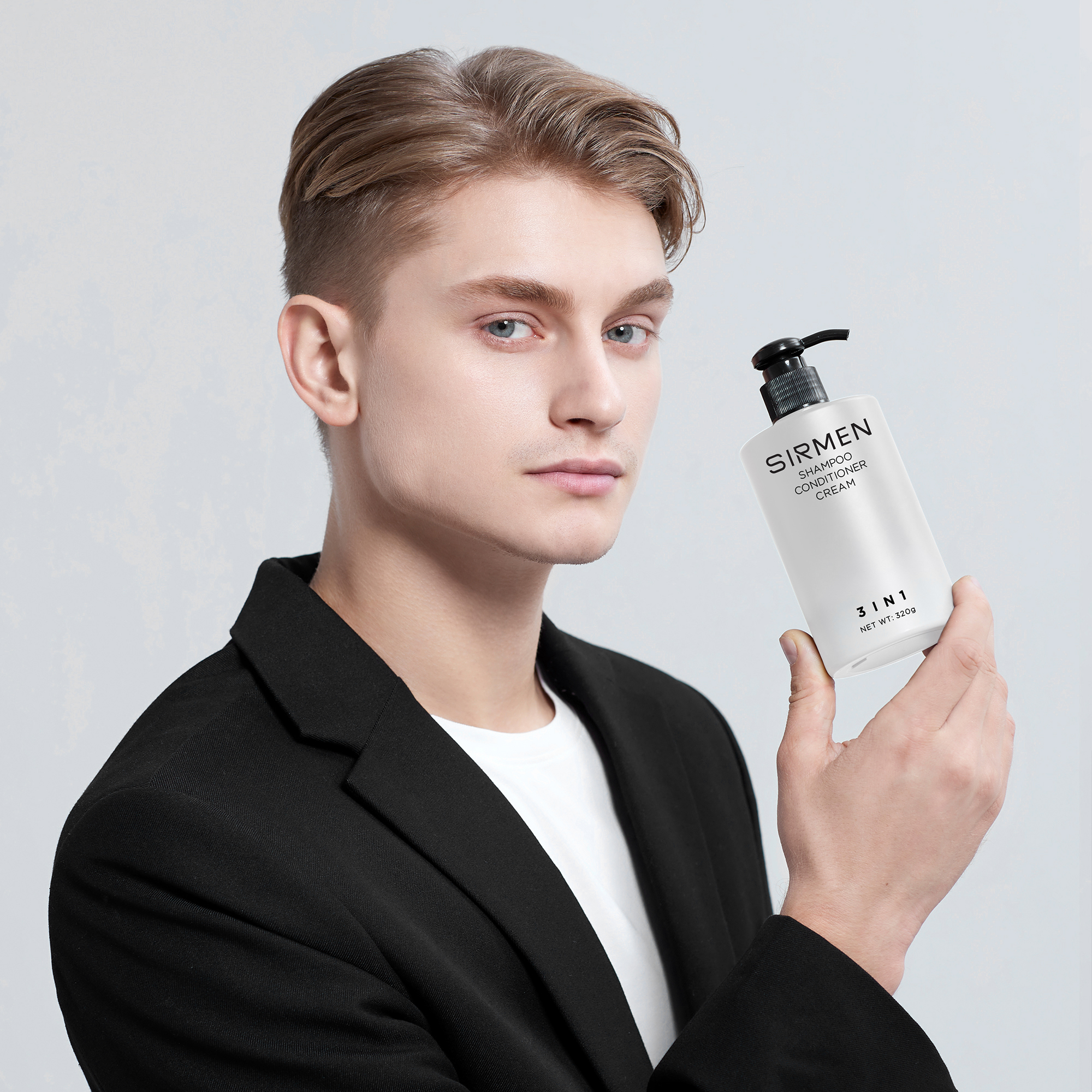 Mô tả Dầu gội nam 3 in 1 hương nước hoa châu Âu SIRMEN Europe Gentlemen giúp sạch da đầu, tóc chắc khoẻ công nghệ EU-Nano 320g - 8