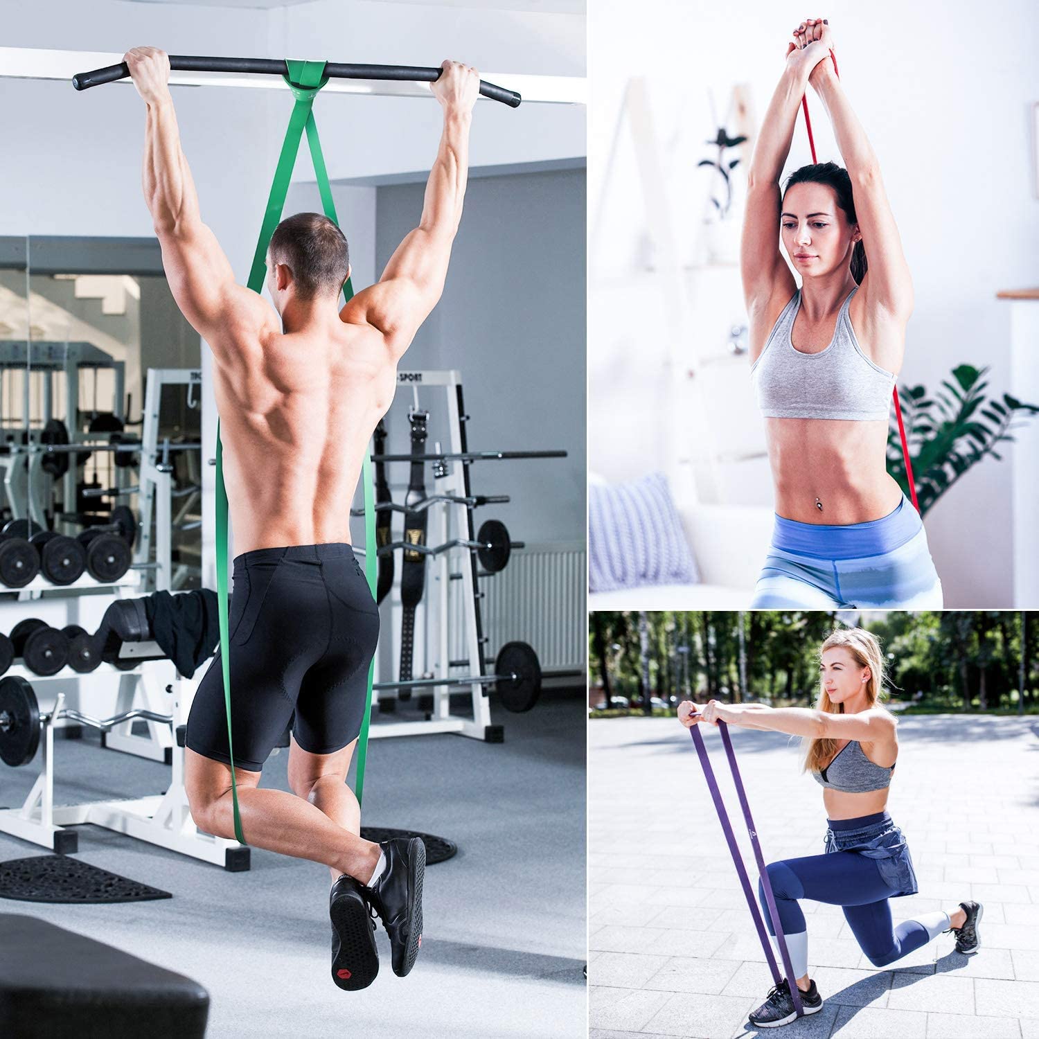 Mô tả Dây kháng lực Power band Prowin Fitness hỗ trợ tập gym, yoga, kéo xà - 1