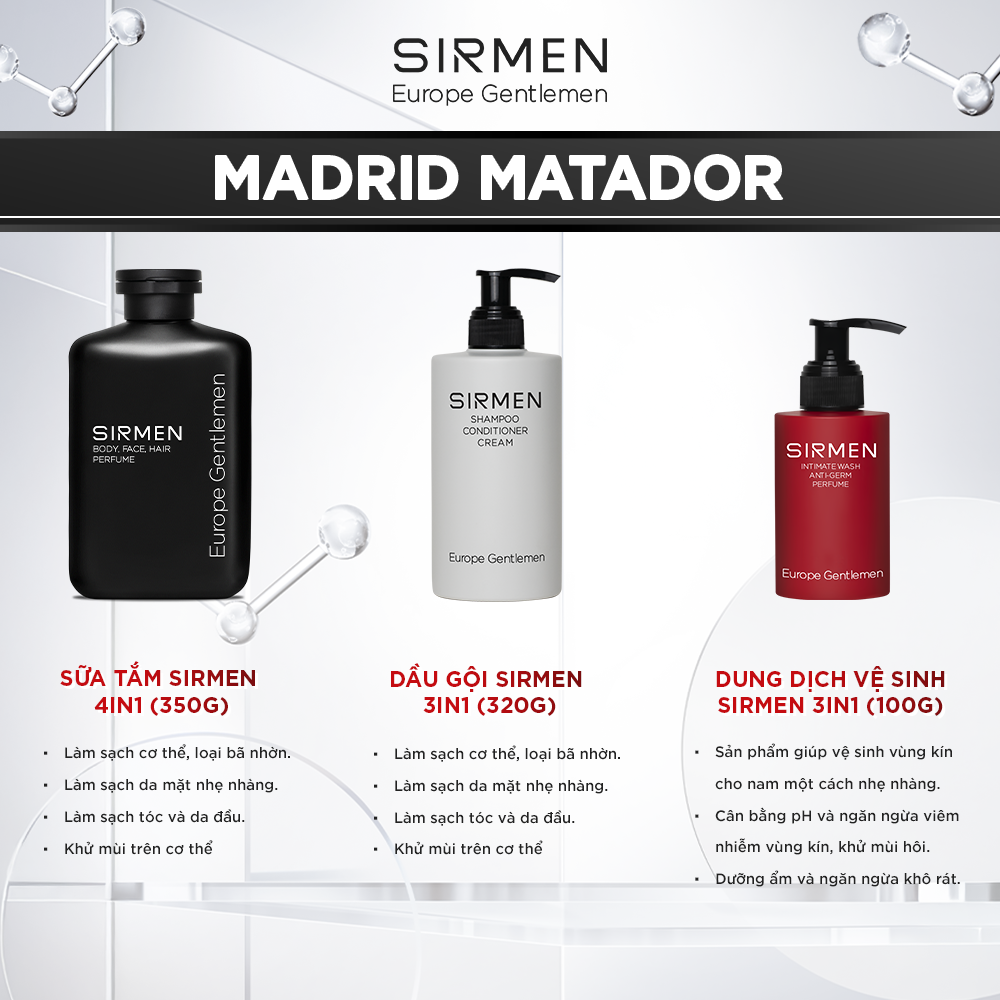 Giftbox SIRMEN Europe MADRID MATADOR các sản phẩm
