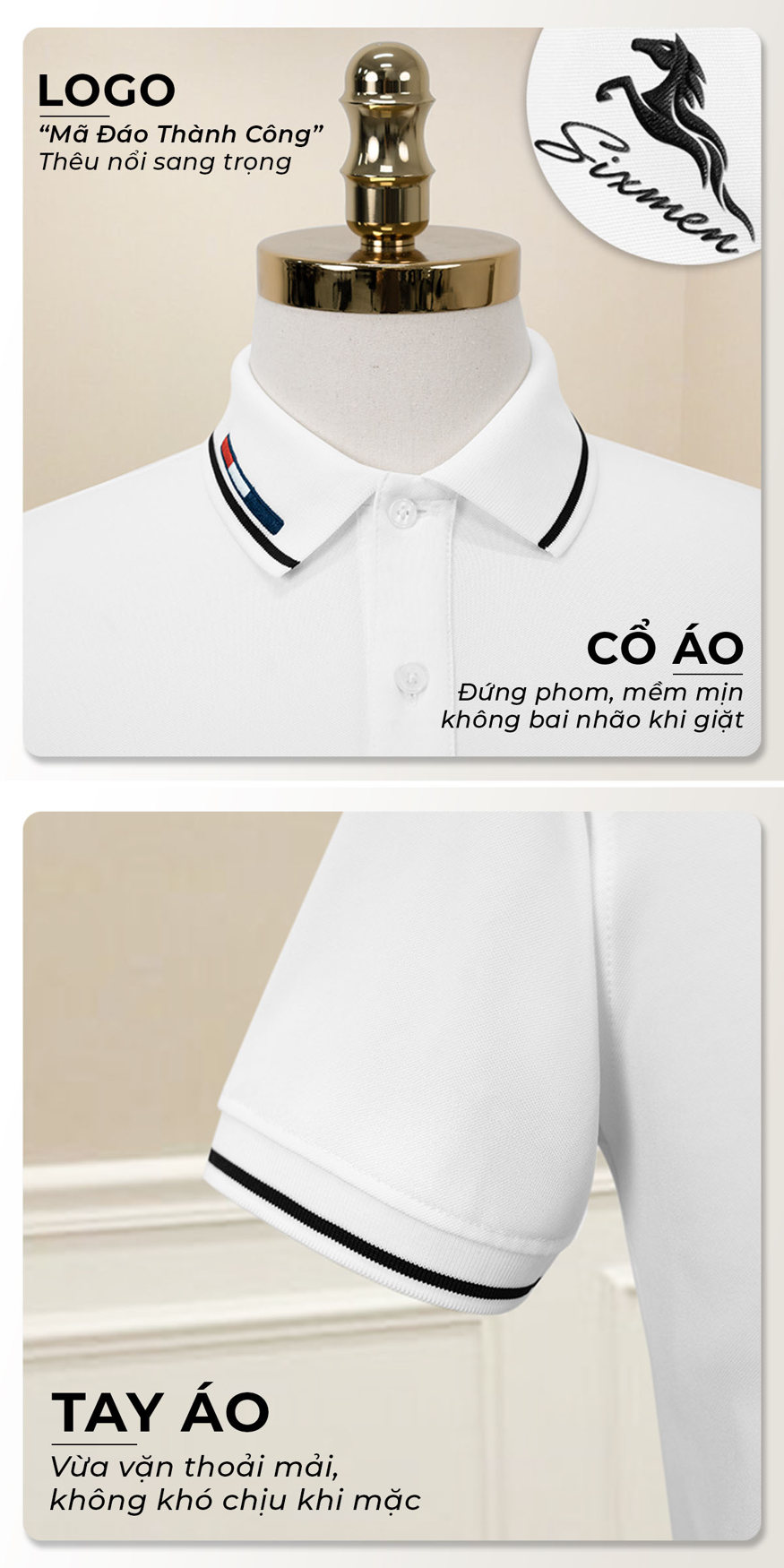 Áo Polo SIXMEN phối đồ