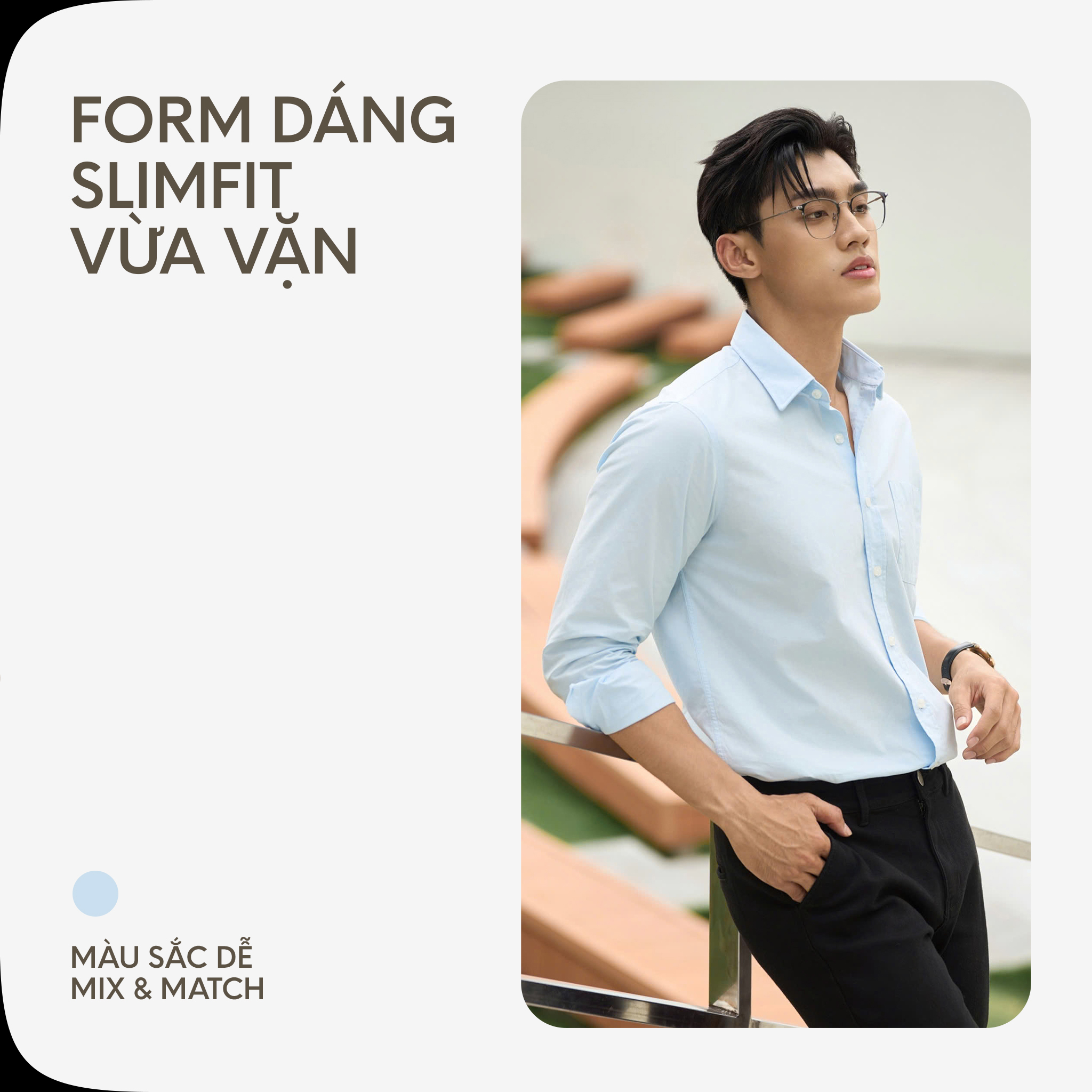 Mô tả Áo Sơ Mi Nam By Cotton Cao Cấp Dài Tay Paper Cotton Multi Color - Slimfit - 3