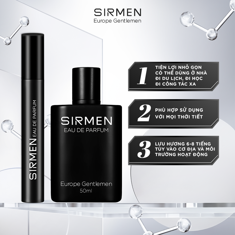 Mô tả Nước hoa nam SIRMEN Signature Eau de Parfum Châu Âu Europe Gentlemen cao cấp - 4