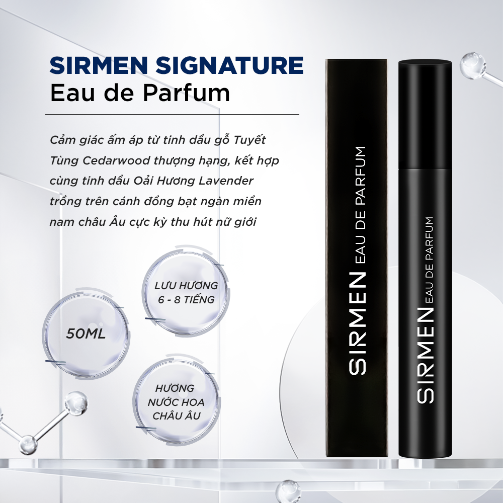 Nước hoa SIRMEN hương gỗ Tuyết Tùng 1
