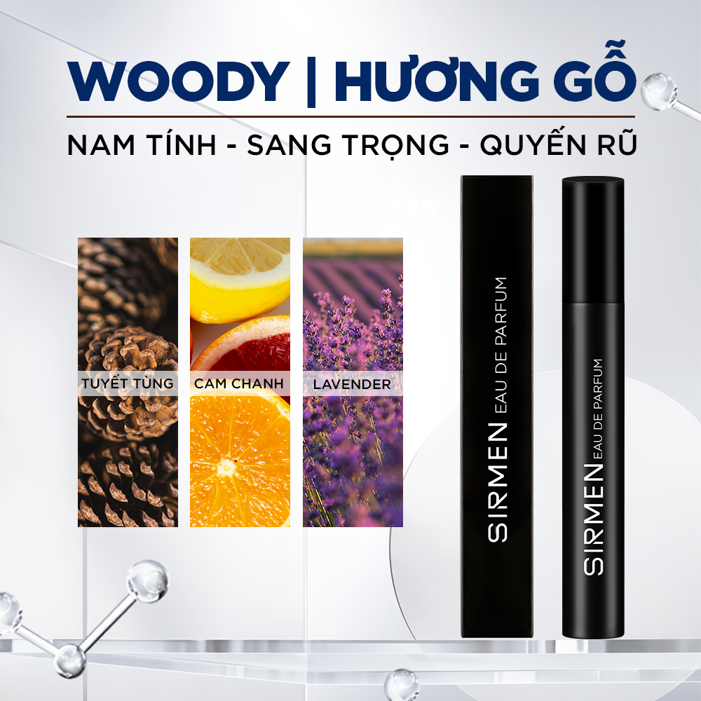Nước hoa SIRMEN hương gỗ Tuyết Tùng 2