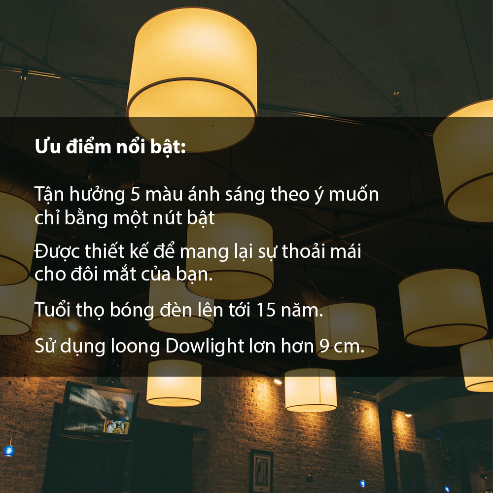 Mô tả Bóng đèn Philips LED Bulb A60 DS FR DIM thay đổi nhiệt độ màu + bảo vệ mắt - Công suất (8W, 13W) - 4